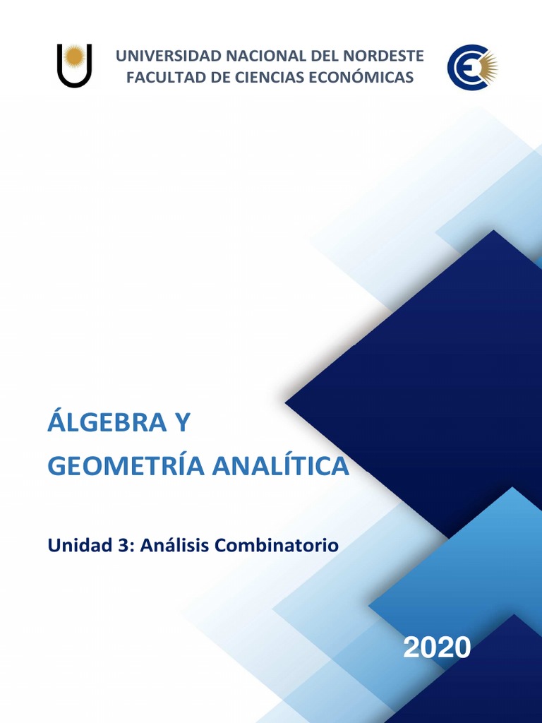 Análisis Combinatorio en Matemáticas | PDF | Combinatoria | Suma