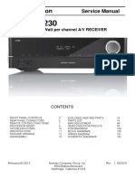 Harman Kardon Avr171 Avr230 Avr1710 Avr1610 Avr161 SM