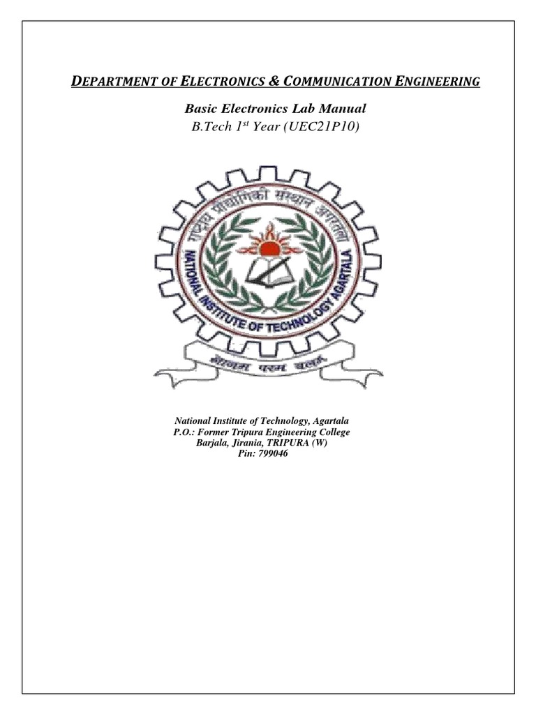 Ece Lab Manual PDF Electronic Component Field Effect Transistor