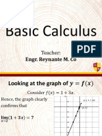 Basic Calculus: Engr. Reynante M. Co