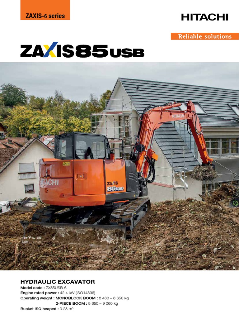 いけページ Hitachi ZX85USB-6 Compact-Excavator KS-EN440EU | PDF | Engines | Pump