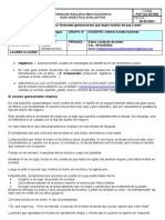 Guía de Taller Sobre Competencia Gramatical Febrero 25 2021 Grado 9