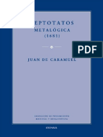 Caramuel, Juan De, Leptotatos. Metalógica (1681), EUNSA 2008