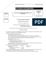 2006 Italian (Accelerated) : Processing Spoken Information