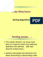 Data Structures: Sorting Algorithms