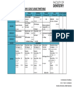 BDS YEAR 3 (2017-2018) TIMETABLE: Dr. Sylvia, Dr. Danish