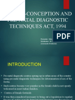 The Pre-Conception and Pre-Natal Diagnostic Techniques Act, 1994