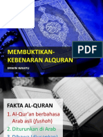 02 Membuktikan Kebenaran AlQuran