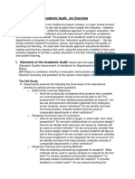 Academic Audit Overview 2005