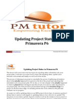 Updating Project Status in Primavera P6 Guide