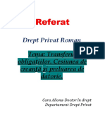 Referat Drept Privat Roman