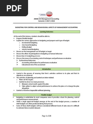 T2 Budget & Control Student 021718