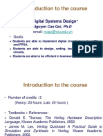 Introduction to Digital Systems Design Course