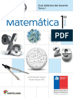 Matemática 1º Medio - Guía Didáctica Del Docente Tomo 1