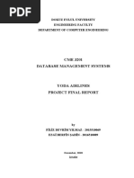 CME 3201 Database Management Systems: Dokuz Eylul University Engineering Faculty Department of Computer Engineering