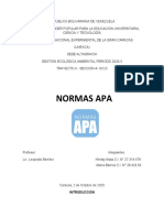 Normas APA para presentación de trabajos de investigación