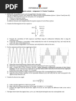 Signals Analysis - Assignment # 2: Fourier Transform: Universidad de La Salle