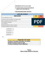 Instrumento de Evaluación