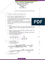 CBSE Class 10 Science Sample Paper Solutions