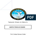 Carpeta Tecnica de Exámenes 2014 Taekwondo Olimpico