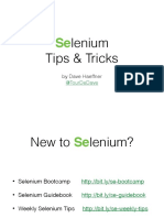 Selenium Tips & Tricks Guide