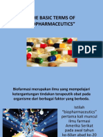 The Basic Terms of Biopharmaceutics