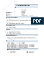 Hugo Derlis Centurion Curriculum Vitae