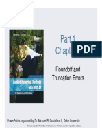 Roundoff and TR Ncation Errors Truncation Errors: Powerpoints Organized by Dr. Michael R. Gustafson Ii, Duke University