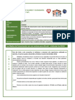 Ficha 1 Valores y Ciudadania. 1er Año. Lista