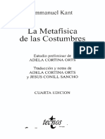 Kant, I., La Metafísica de Las Costumbres. Pp. 13-22