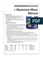 Zebra Machinist Mixer Manual: Requirements
