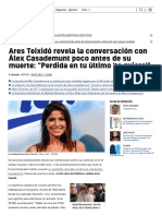 Ares Teixidó Revela La Conversación Con Álex Casademunt Poco Antes de Su Muerte - Perdida en Tu Último 'Te Quiero'