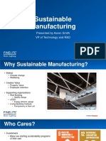 Sustainable Manufacturing: Presented by Aaron Smith VP of Technology and R&D