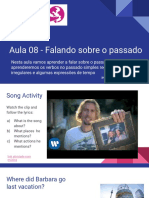 Aula 08 - Falando Sobre o Passado