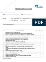 L1800 RAN Installation Verification Checklist