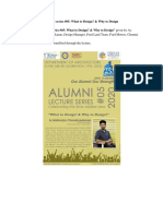 24-Alumni Lecture Series 05 What To Design & Why To Design
