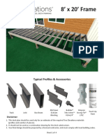 8' X 20' Frame: Typical Profiles & Accessories