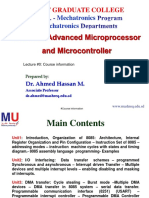 Advanced Microprocessor and Microcontroller: Mechatronics Mechatronics
