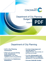 City Planning Budget Presentation