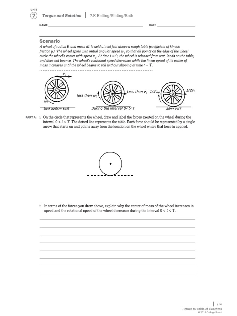 2019 AP Physics 1 Student Workbook - Student Edition | PDF