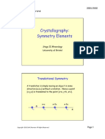 Crystallography Symmetry Elements
