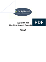 Apple 9L0-403 Mac OS X Support Essentials 10.6