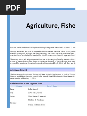 Agriculture Fishery And Water Glossaries Sep2020 Pdf Agroecology Agriculture