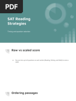 SAT Reading Strategies: Timing and Question Selection