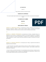 Ley 1610 de 2013 Inspección Del Trabajo