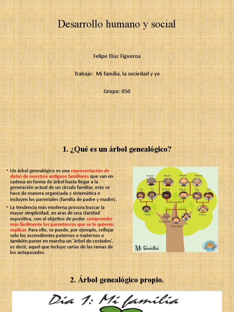 Desarrollo Humano y Social e Arbol Genealogico | PDF | Hogar ...
