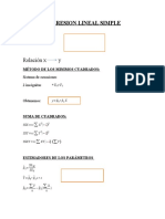 Regresion Lineal Simple