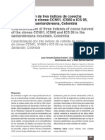 Caracterización de Tres Índices de Cosecha de Cacao de Clones Ccn51-Ics60 y Ics95