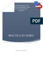 Tarea - Práctica en Microsoft Word