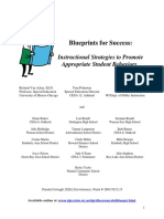 Blueprints for Success: Instructional Strategies to Promote Appropriate Student Behaviors